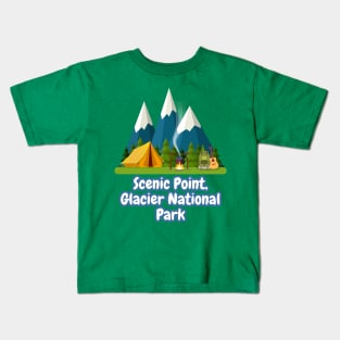 Scenic Point, Glacier National Park Kids T-Shirt